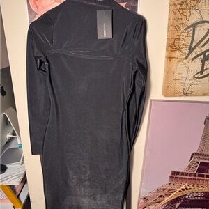 Fashion Nova Black Midi Dress